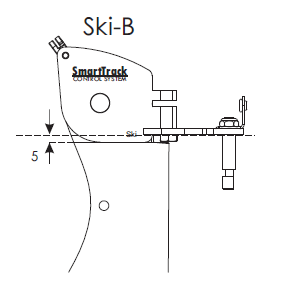 SmartTrack Steuerkopf Ski, Bottom Mount