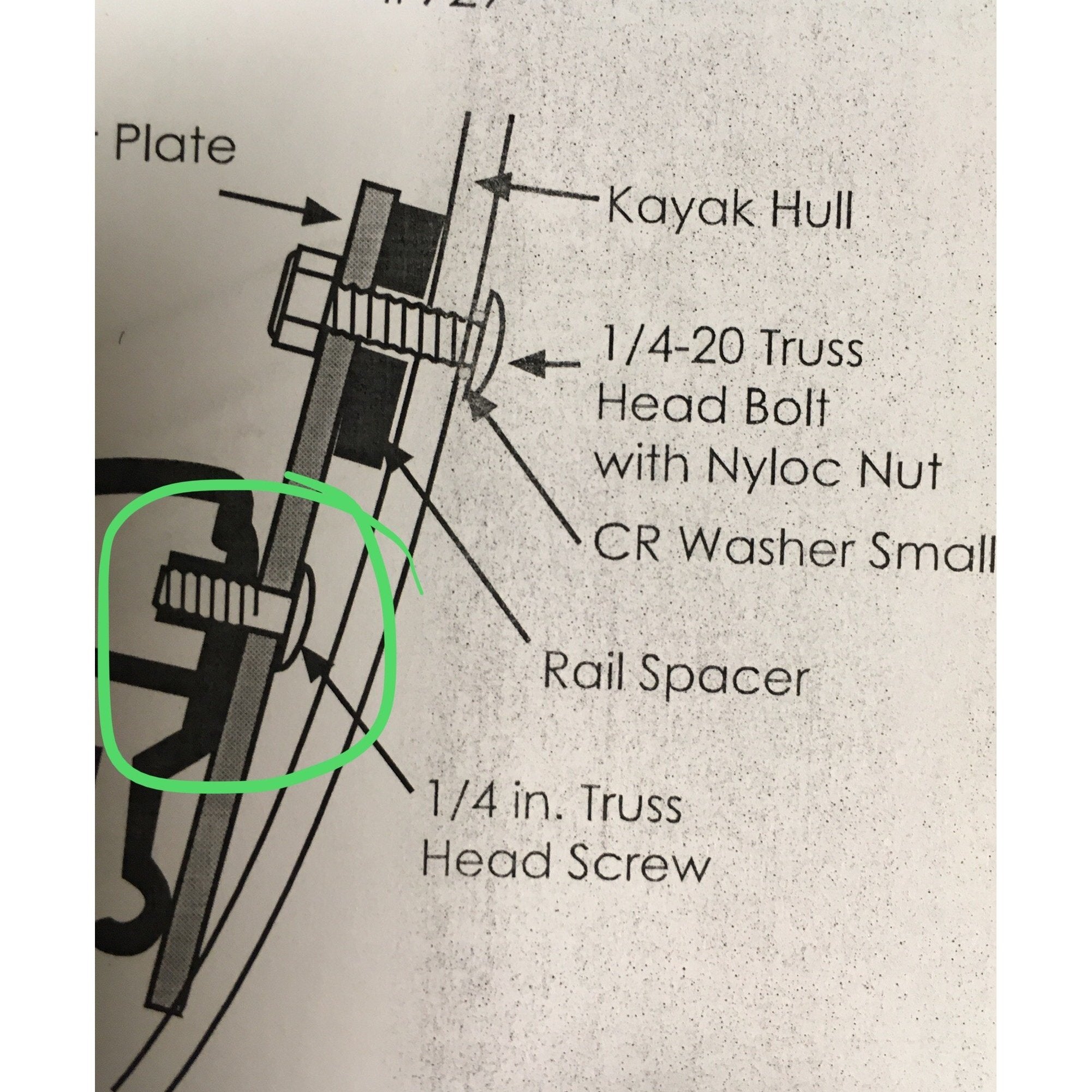 SmartTrack Screw for Foot Brace Vertical Adjustment Plate