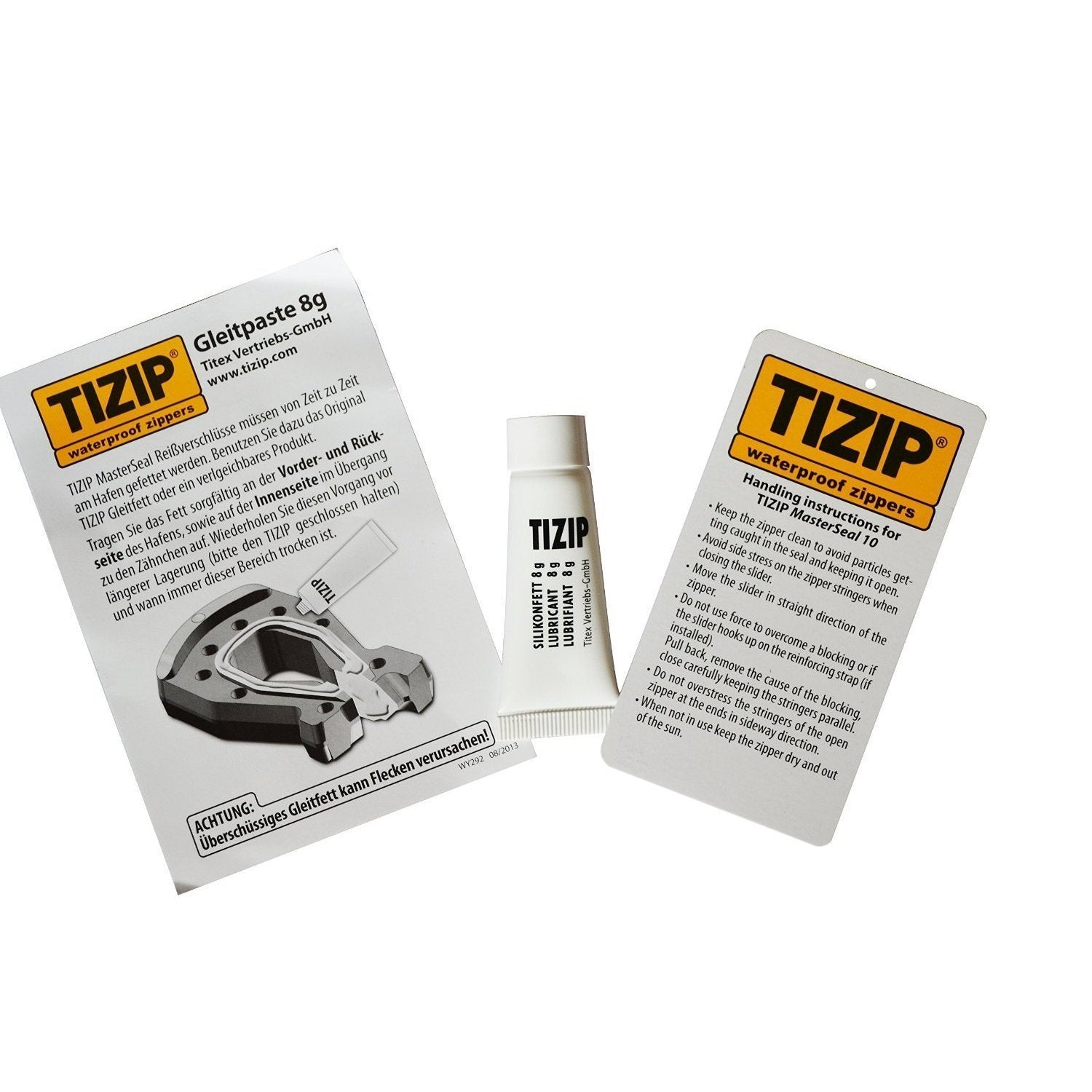 Ti-Zip Reißverschluss-Pflege für wasserdichte Reißverschlüsse
